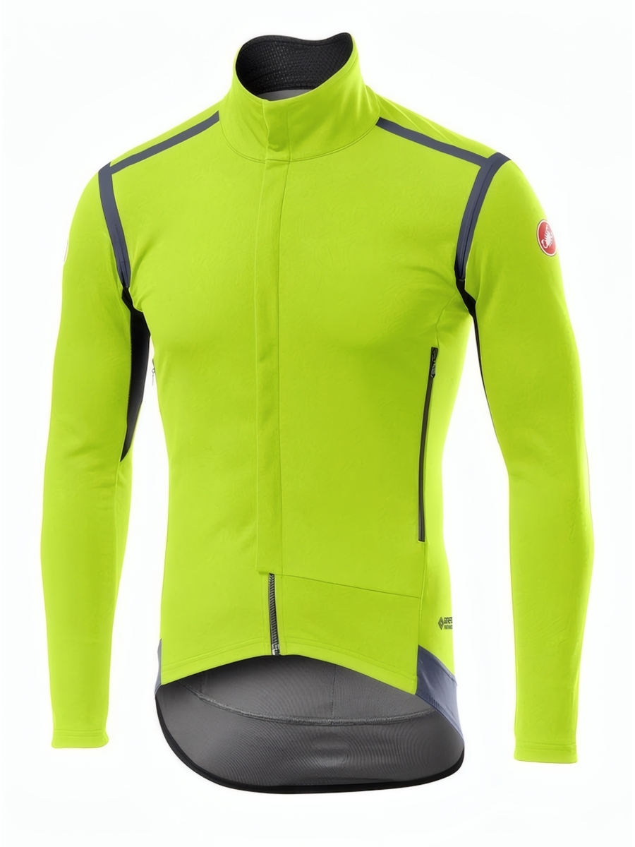 _________________6160e108e3507 Мембранная ветровка Castelli Perfetto Fluro Yellow — изображение 1