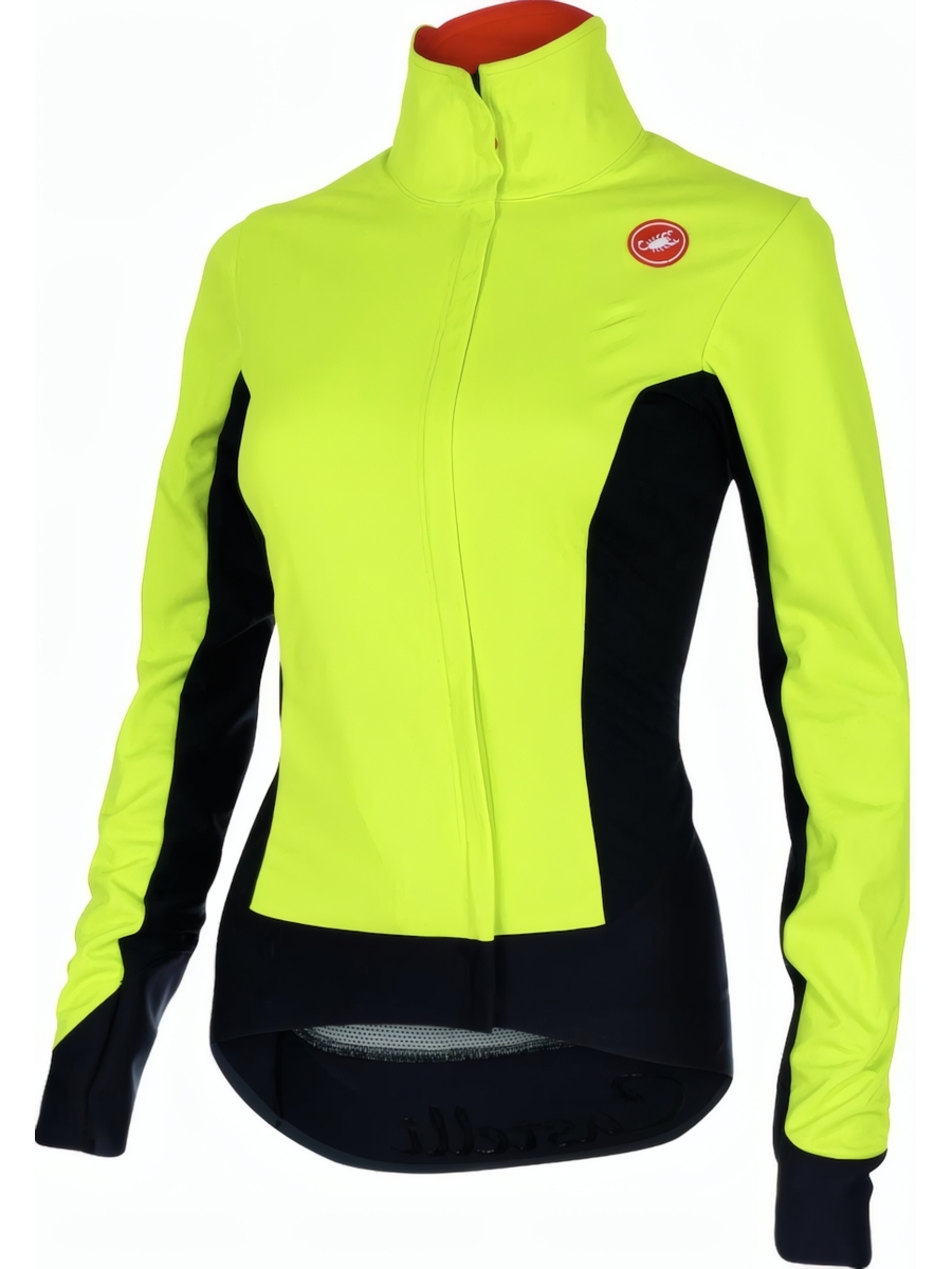 _________________616fcfaedb335 Женская термокуртка Castelli Alpha Ros Yellow — изображение 1