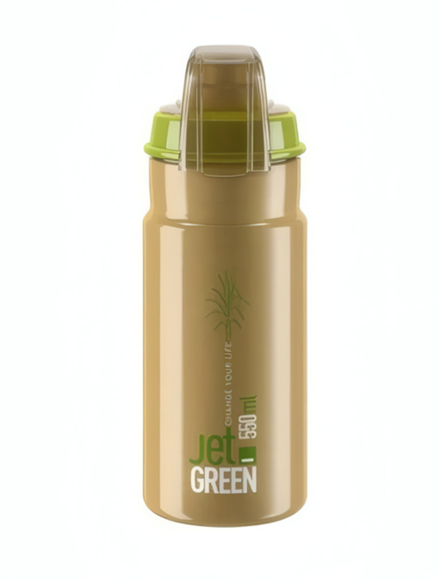 Flyaga_Elite_Jet_Green_550 Фляга велосипедная Elite Jet Green Plus — изображение 1
