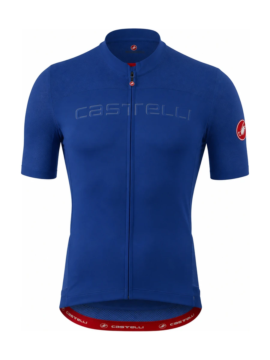 Летняя джерси Castelli Prologo V Blue — вид спереди