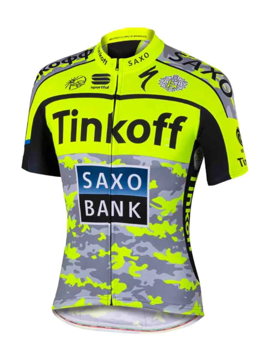 Летняя джерси Sportful Tinkoff-Saxo BodyFit Pro TDF Camouflage — вид спереди