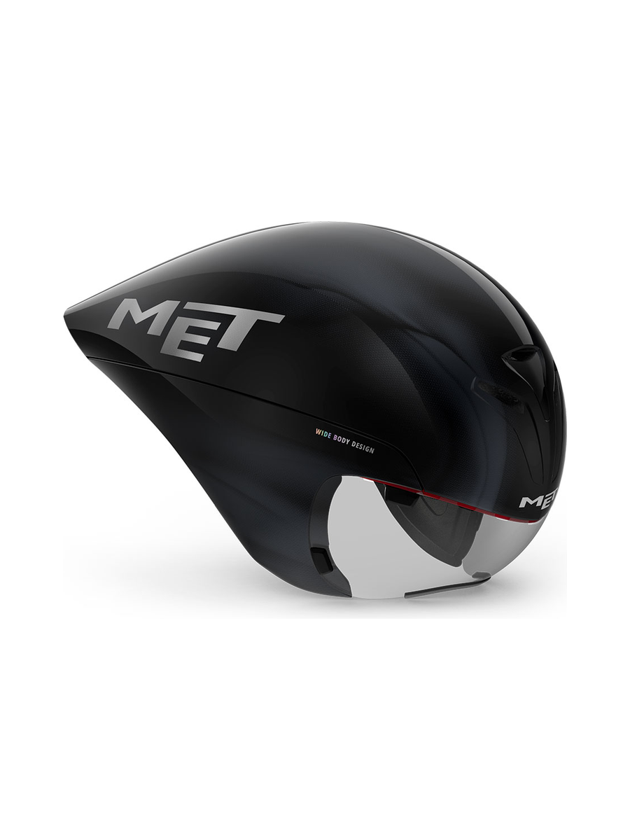 Велошлем Met Drone Wide Body Black Iridescent — фото 1